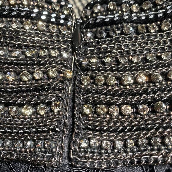 Ralph Lauren Adelle Black Lace & Crystal Embellished Collar Blouse - Picture 6 of 10